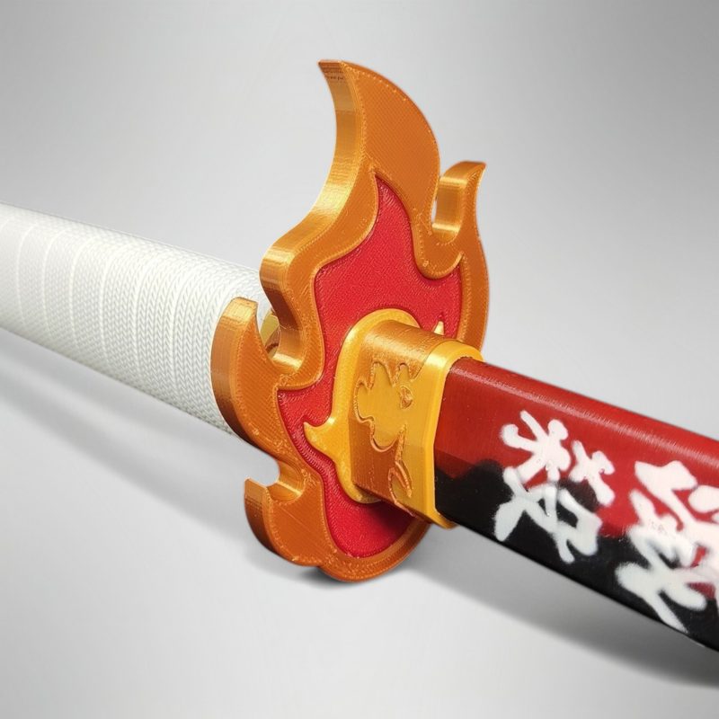 Demon Slayer Rengoku Katlanabilir Katana - Görsel 5