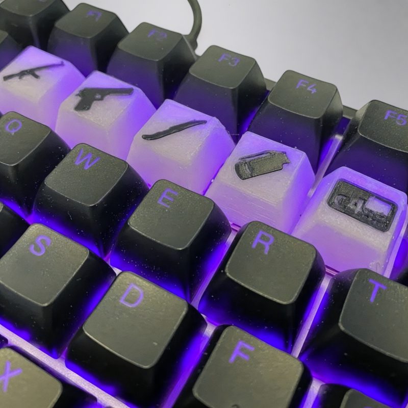Counter Strike Desenli Klavye Harfleri - Görsel 2
