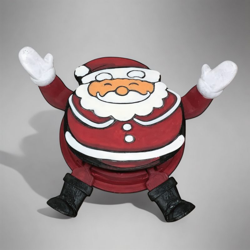 Noel Baba Santa Bardak Altlığı Hareketli Bardak Altlığı - Görsel 2