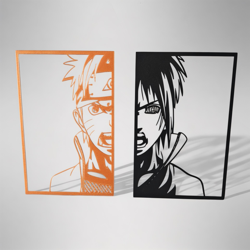 Naruto Ve Sasuke Duvar Sanatı - Görsel 2