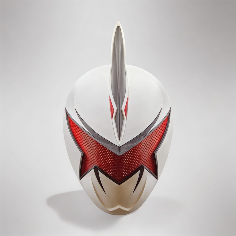 Dino Thunder Beyaz Ranger Maske - Görsel 2